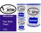 Preview: Mitsubishi, Ruri Blue Pearl, T70: 500ml Lackdose + 500ml Klarlack + 250ml Härter - Set, von ATW Autoteile West.
